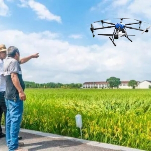 無(wú)人機(jī)播種，一天300畝